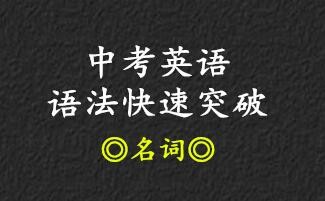 中考语法快速突破•名词