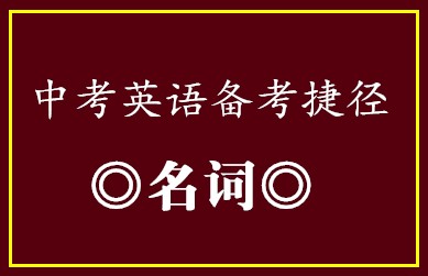 中考英语备考捷径•名词